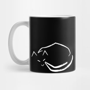 Brush Stroke Cat Mug